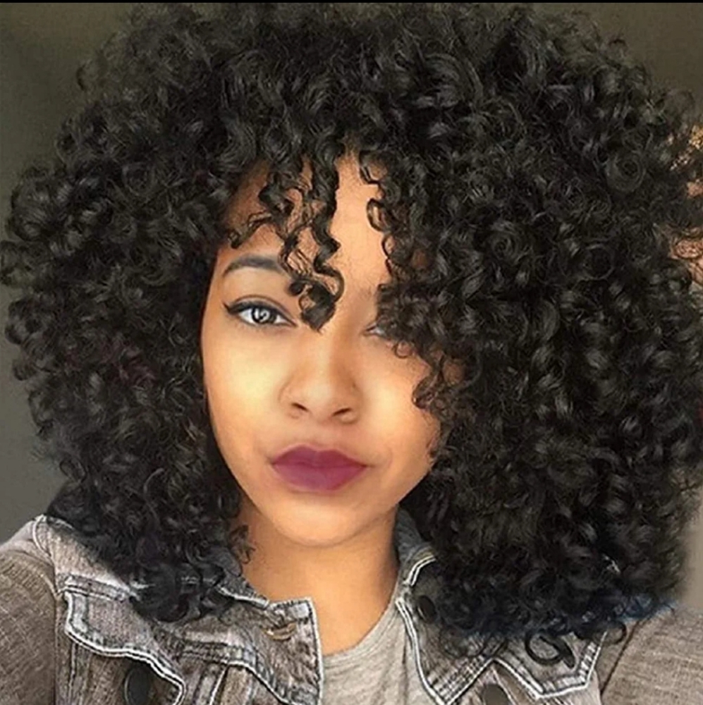Wig - Short & Curly With Bangs